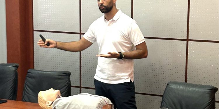 Ενημέρωση για πρώτες βοήθειες στην εταιρεία Coronis Research 