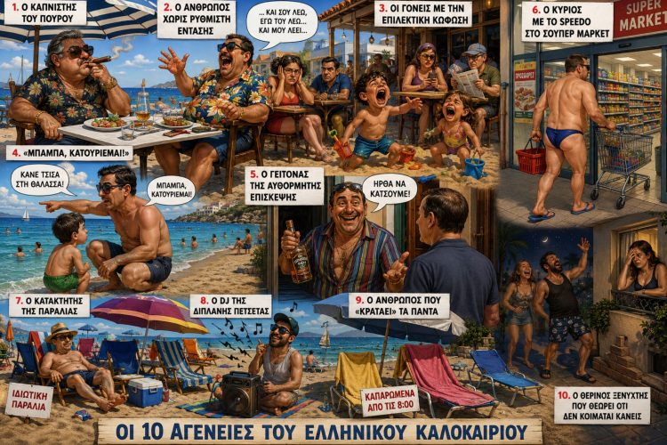 Οι 10 αγενείς τύποι του ελληνικού καλοκαιριού